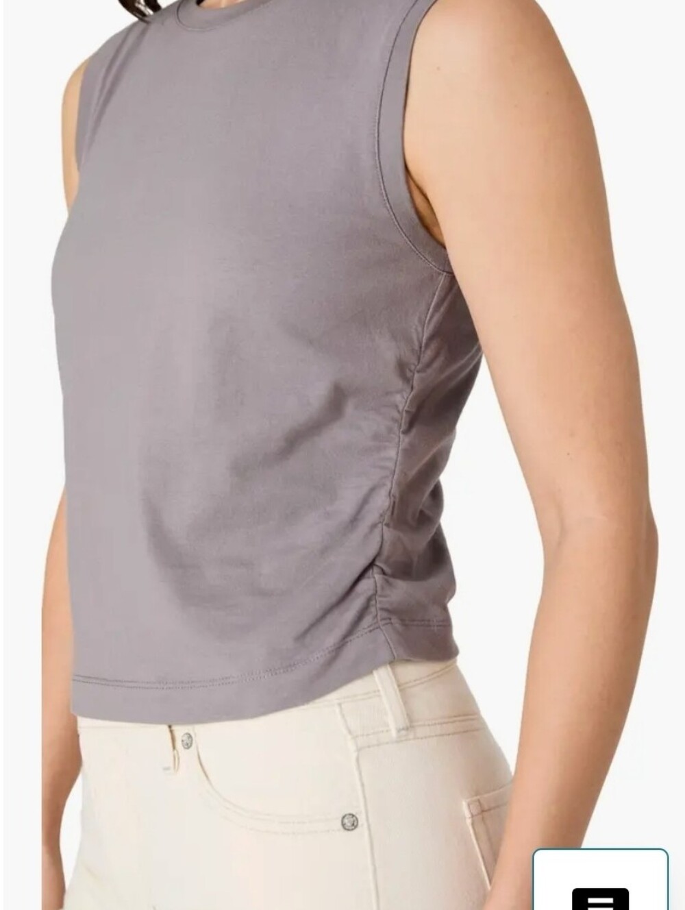 French Connection Ruched Muscle T-Shirt - Picture 9 of 9